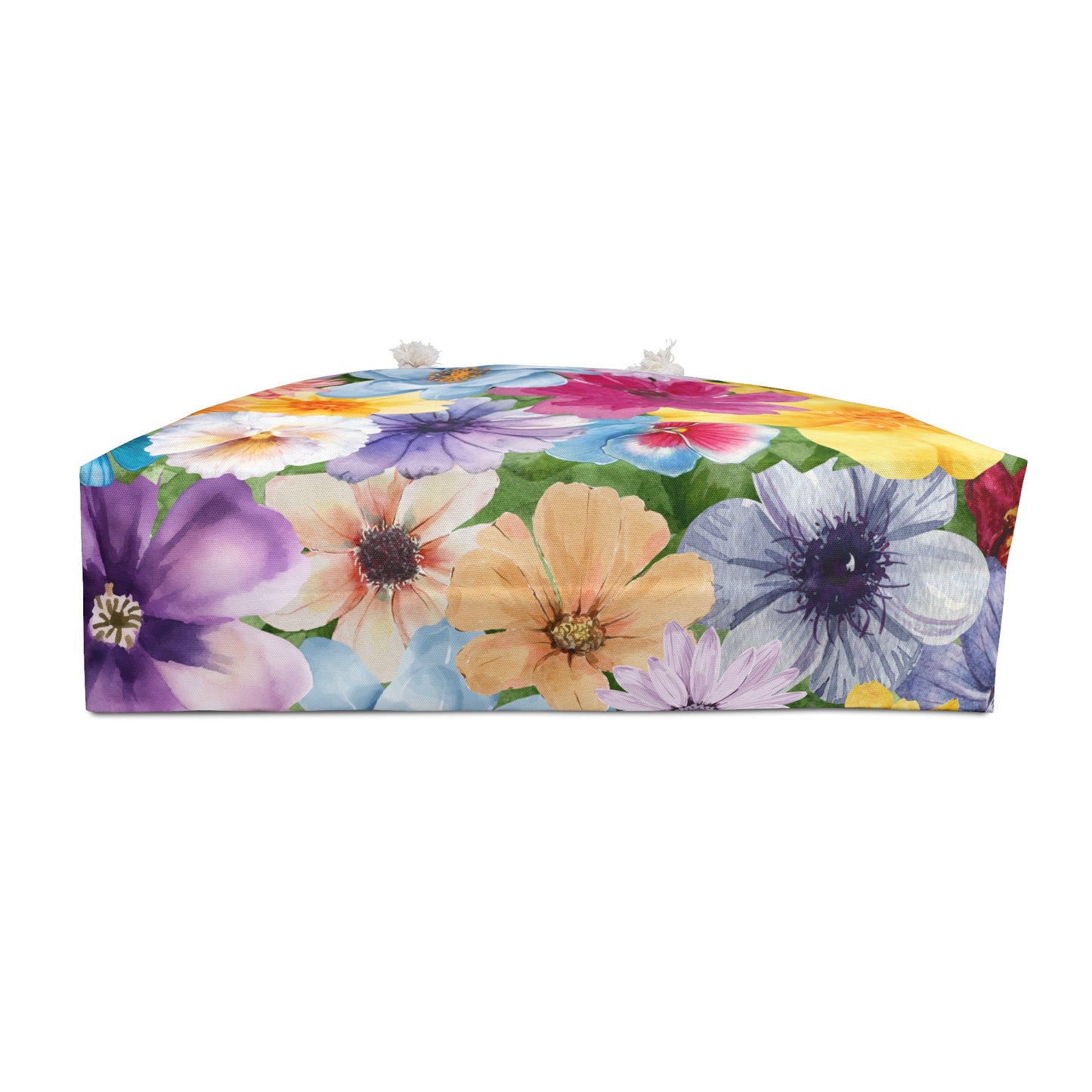 Floral Weekender Bag, Colorful Travel Tote, Vacation Bag, Floral Print Carryall, Weekend Getaway Essentials
