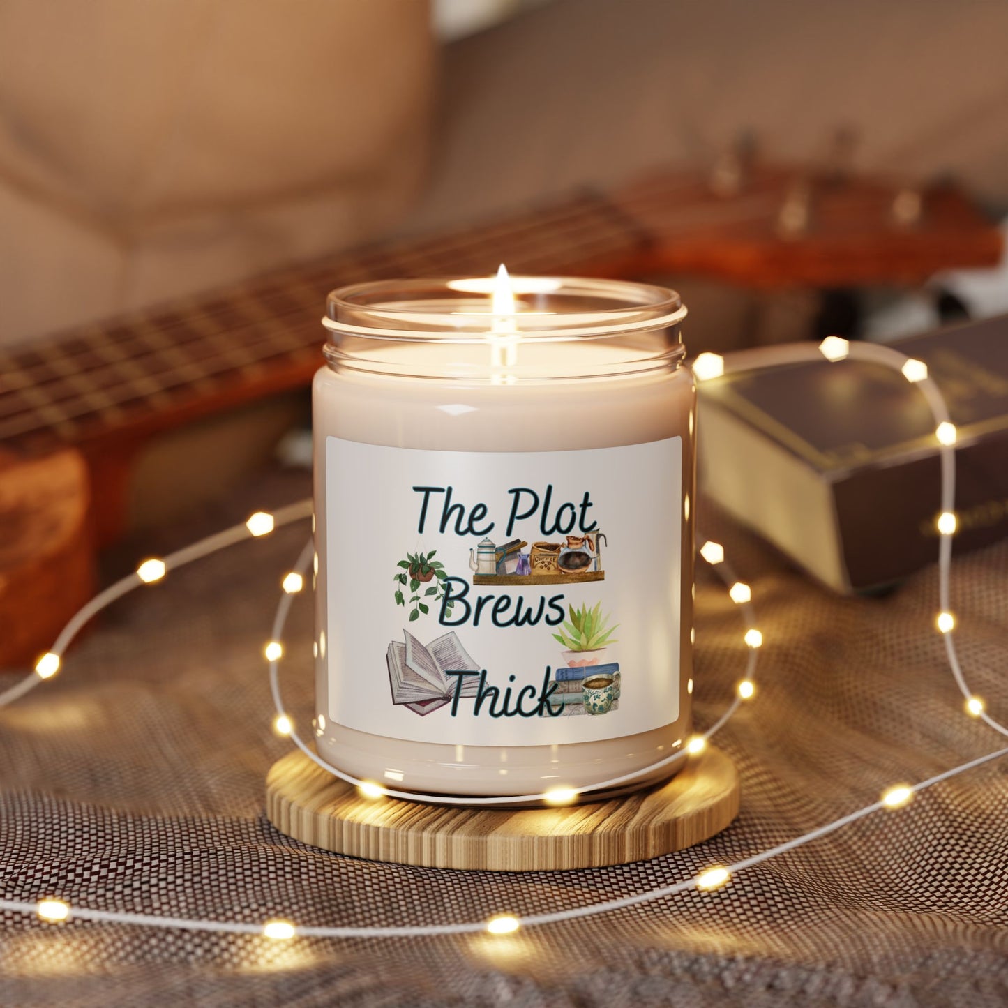 Novel-Themed Scented Soy Candle, Relaxing Gift, Book Lovers Candle, Cozy Home Decor, Perfect for Reading Nooks
