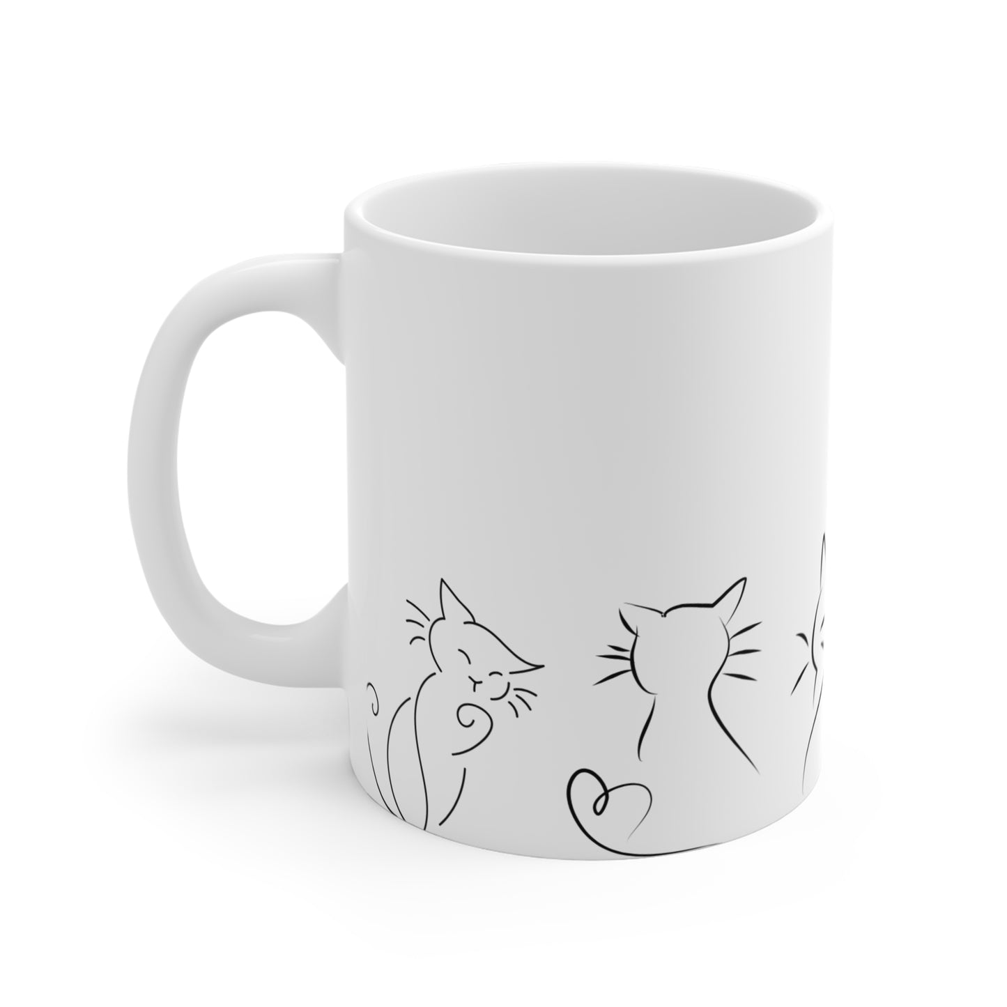 Charming Cat Mug - Purr-fect Gift for Cat Lovers, Cozy Morning Coffee, Cute Cat Decor, Pet Lover's Tea Cup, Unique Feline Art