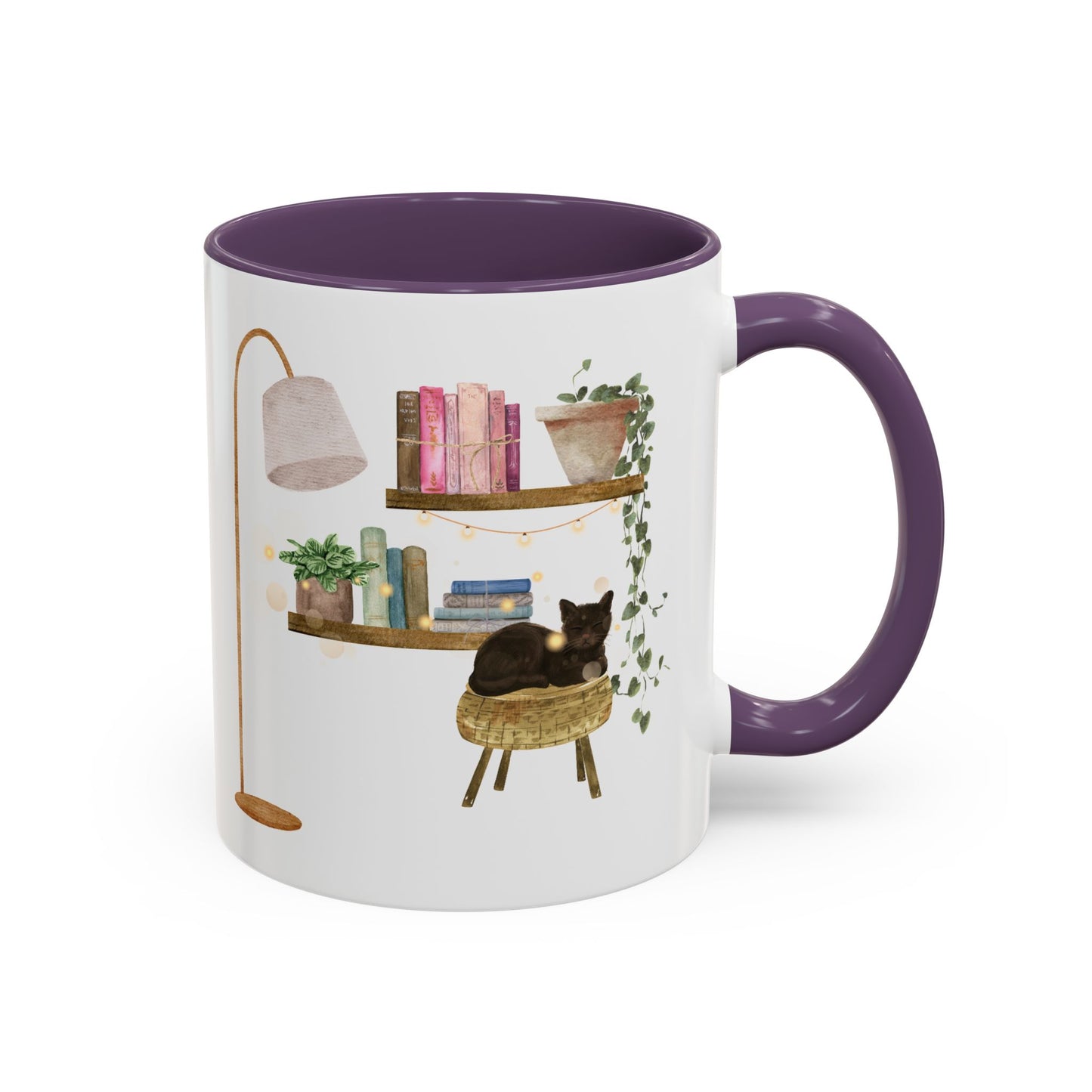 Cozy Cat-themed Coffee Mug, Whimsical Cat Mug for Cat Lovers, Cute Home Decor CoffeeCup, Gift for Cat Owners, Relaxing Cafe Vibe
