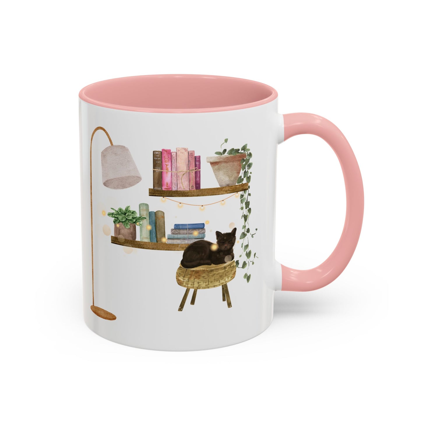 Cozy Cat-themed Coffee Mug, Whimsical Cat Mug for Cat Lovers, Cute Home Decor CoffeeCup, Gift for Cat Owners, Relaxing Cafe Vibe