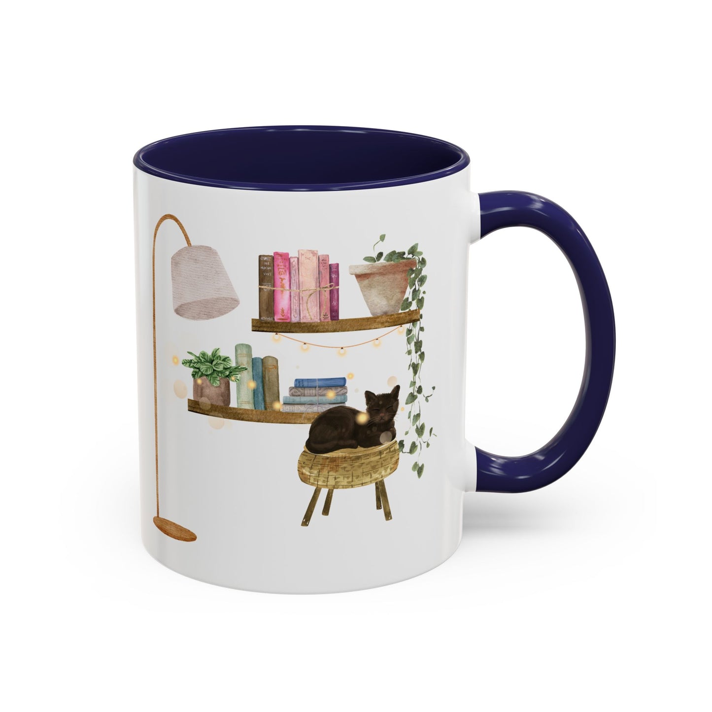 Cozy Cat-themed Coffee Mug, Whimsical Cat Mug for Cat Lovers, Cute Home Decor CoffeeCup, Gift for Cat Owners, Relaxing Cafe Vibe