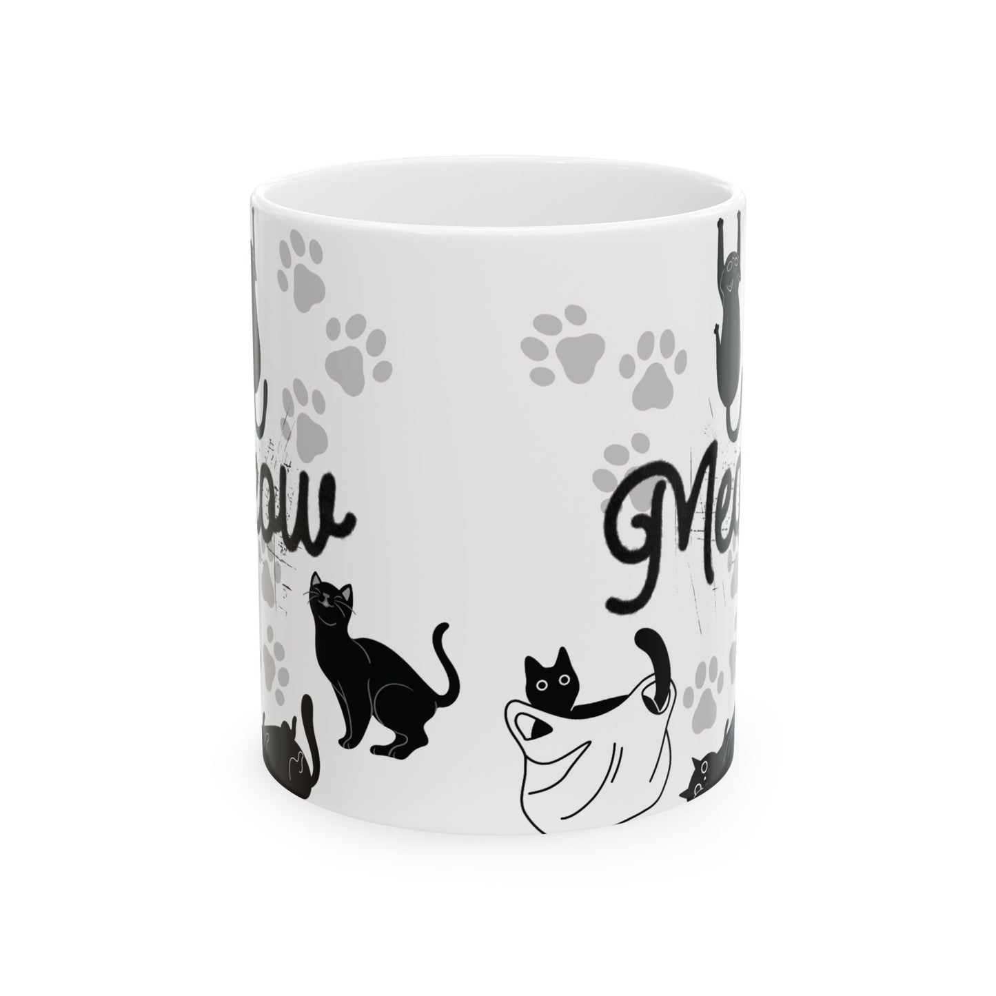 Paw Print Cat Lover Ceramic Mug, Cute Coffee Cup for Pet Owners, Gift for Cat Moms, Cat-Themed Kitchenware, Ideal for Birthdays, Cat [...]