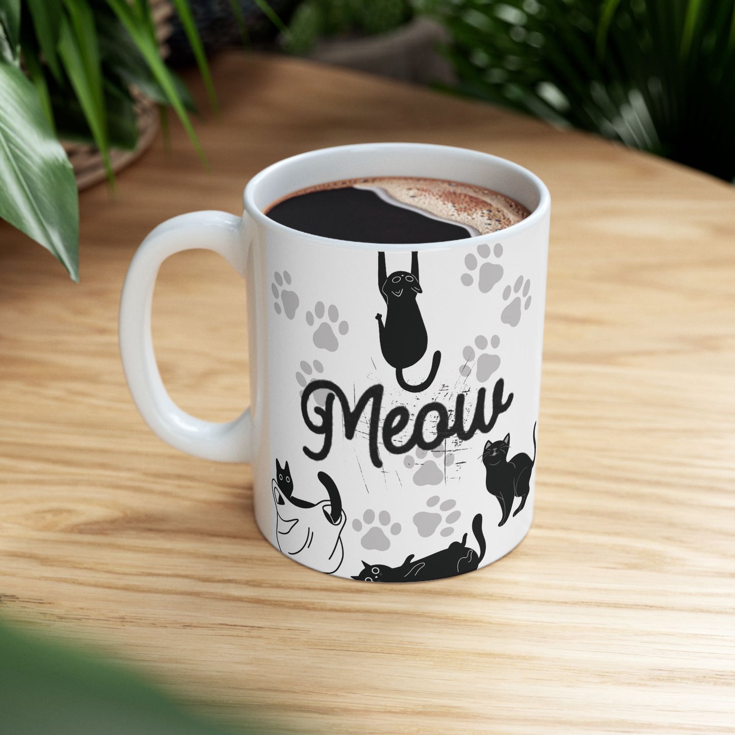 Paw Print Cat Lover Ceramic Mug, Cute Coffee Cup for Pet Owners, Gift for Cat Moms, Cat-Themed Kitchenware, Ideal for Birthdays, Cat [...]