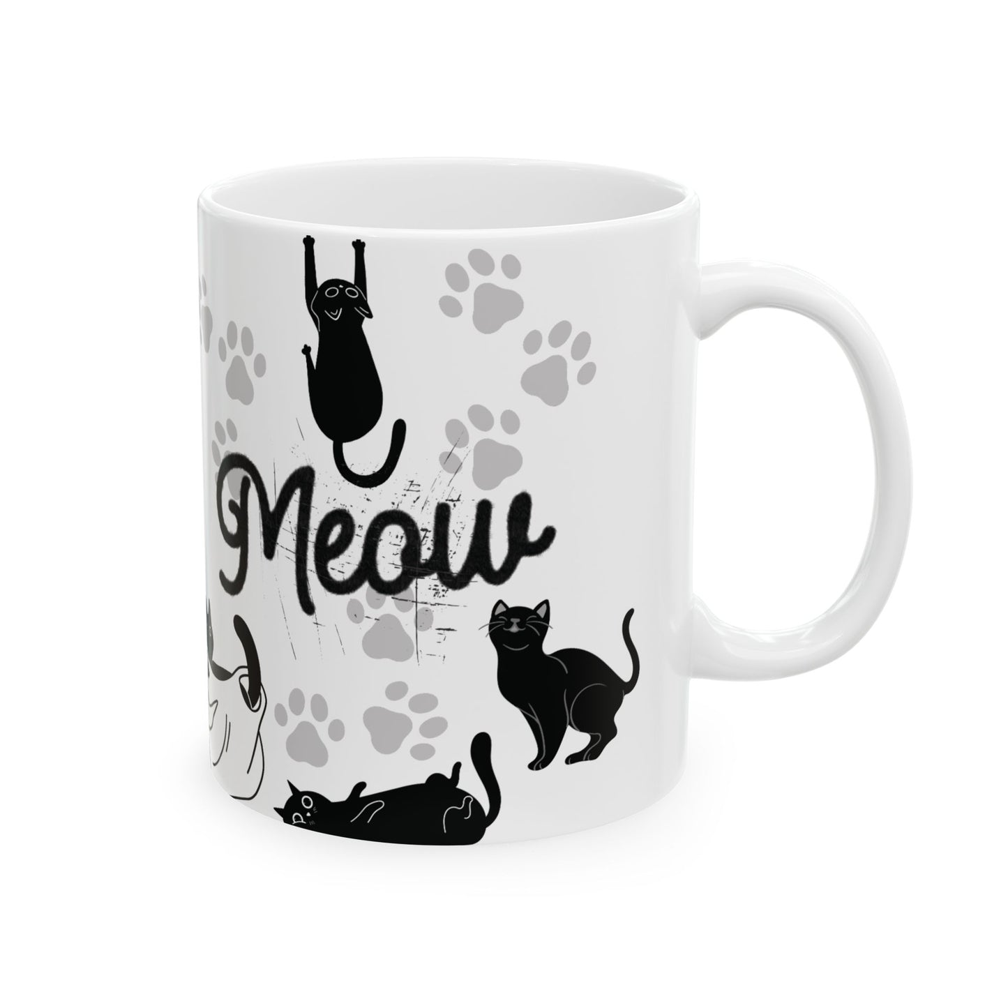 Paw Print Cat Lover Ceramic Mug, Cute Coffee Cup for Pet Owners, Gift for Cat Moms, Cat-Themed Kitchenware, Ideal for Birthdays, Cat [...]
