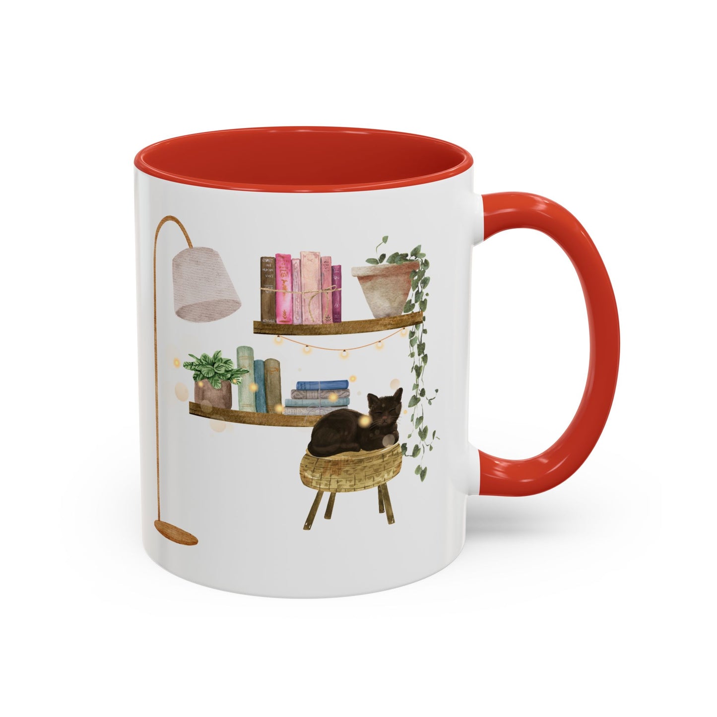 Cozy Cat-themed Coffee Mug, Whimsical Cat Mug for Cat Lovers, Cute Home Decor CoffeeCup, Gift for Cat Owners, Relaxing Cafe Vibe
