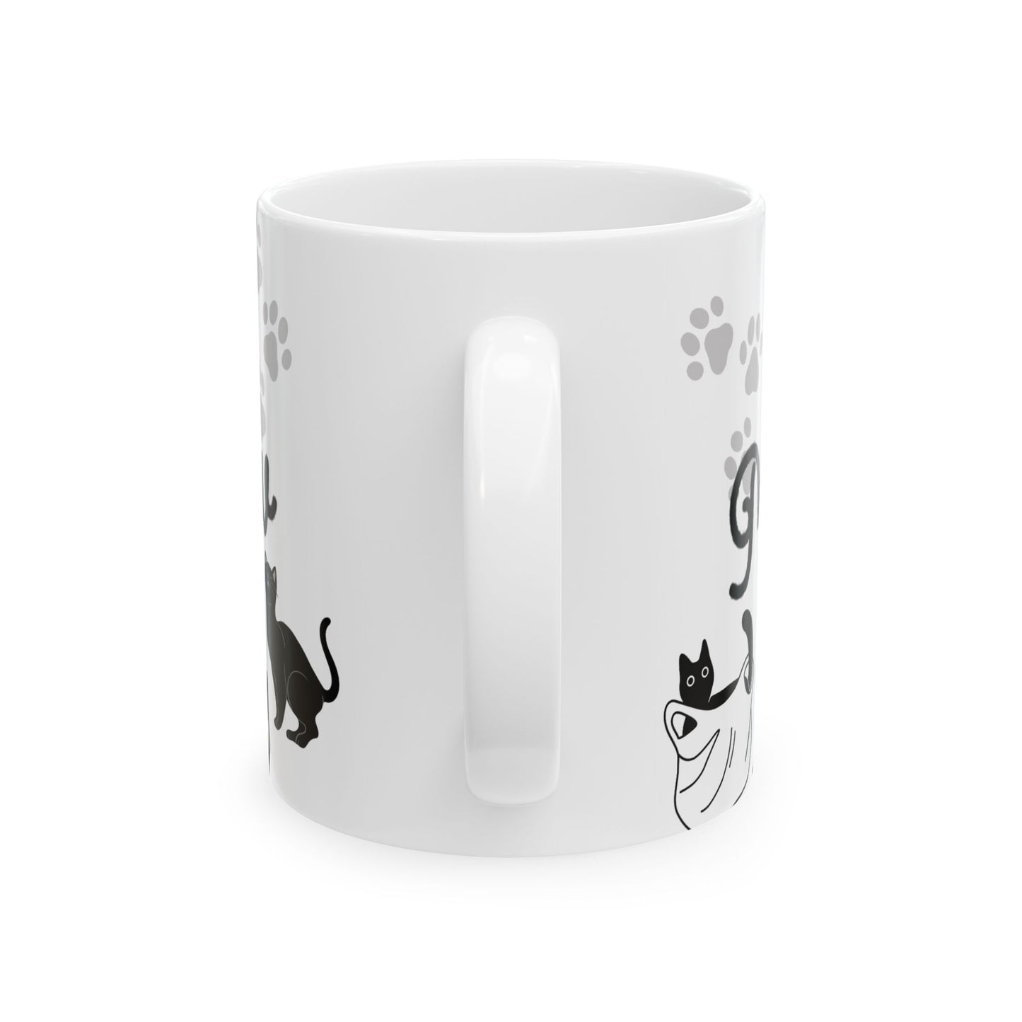 Paw Print Cat Lover Ceramic Mug, Cute Coffee Cup for Pet Owners, Gift for Cat Moms, Cat-Themed Kitchenware, Ideal for Birthdays, Cat [...]