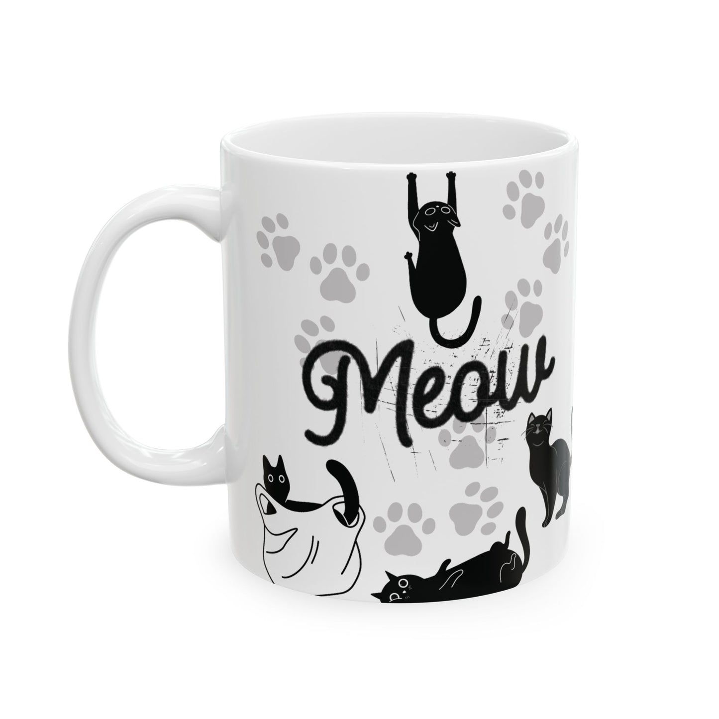 Paw Print Cat Lover Ceramic Mug, Cute Coffee Cup for Pet Owners, Gift for Cat Moms, Cat-Themed Kitchenware, Ideal for Birthdays, Cat [...]
